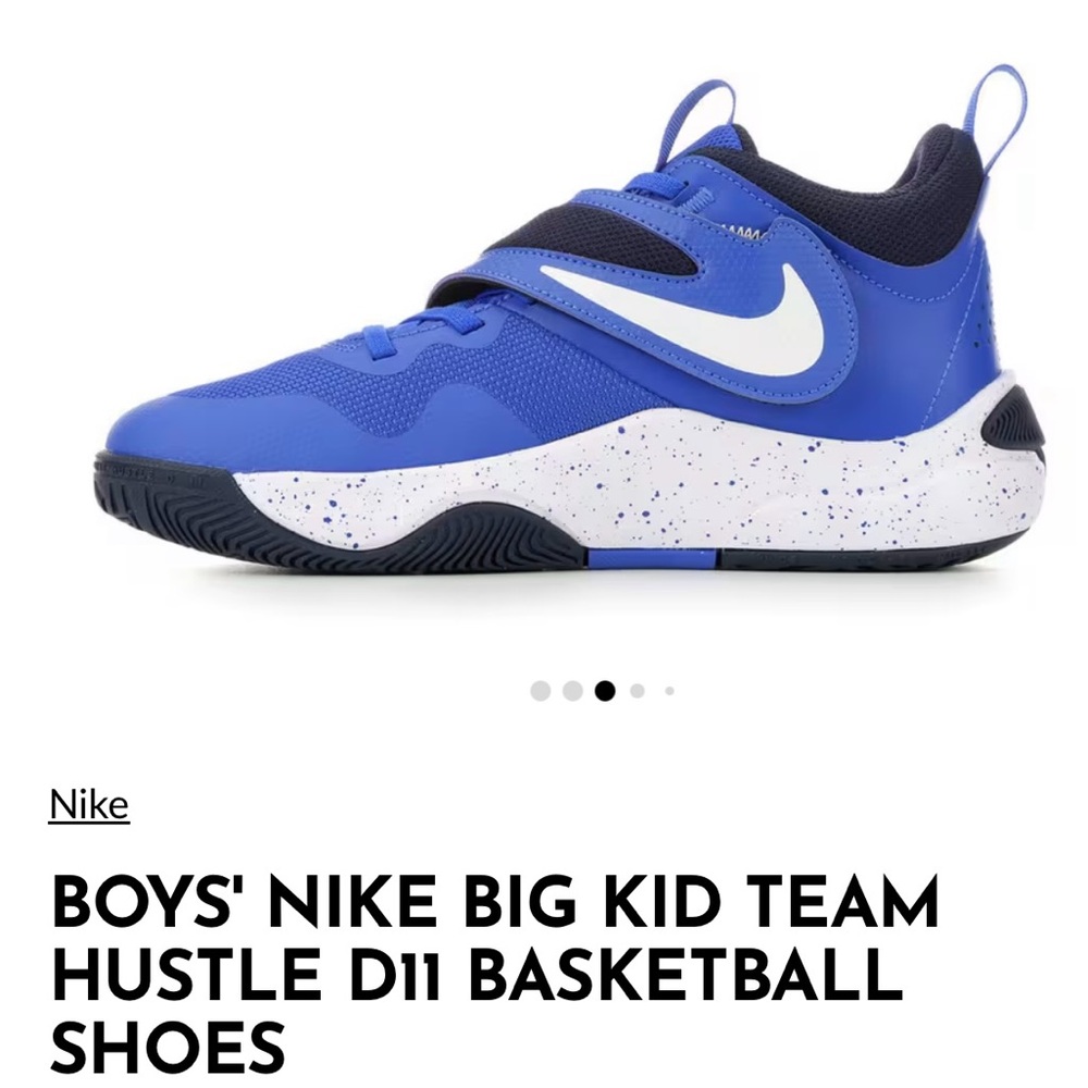 Nike Kids' Blue and White Basketball Sneakers